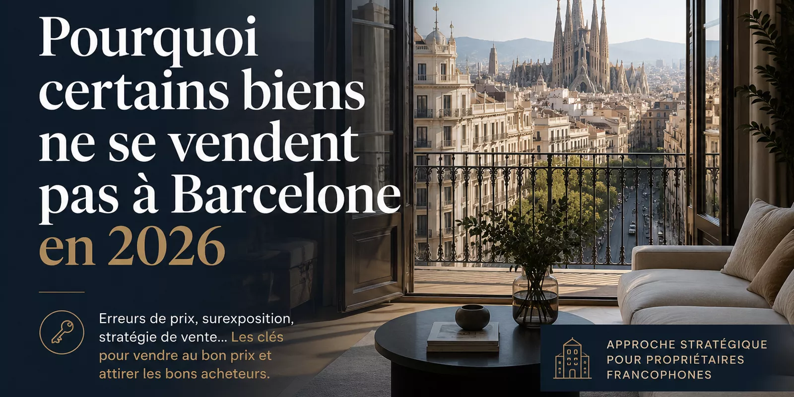Pourquoi certains biens ne se vendent pas à Barcelone en 2026